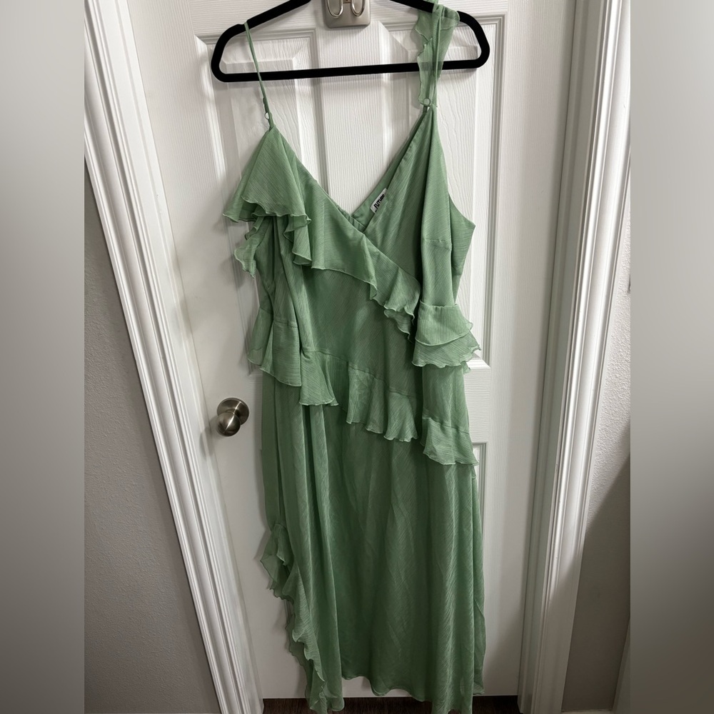 Plus Size (3X) Future Collective Ruffled Maxi Dress - Picture 3 of 5